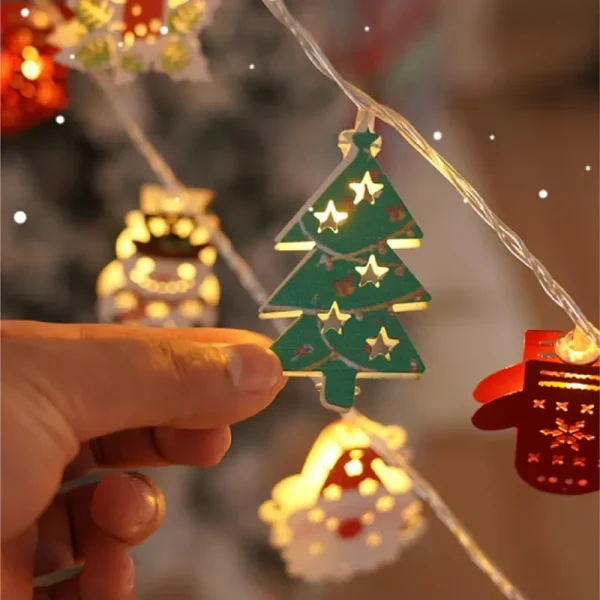 Christmas Deer Snowflake LED Lights | Battery Powered - Image 2