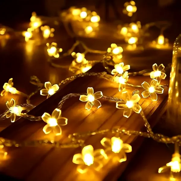 Cherry Blossom LED String Lights | Romantic Indoor & Outdoor Decor - Image 3