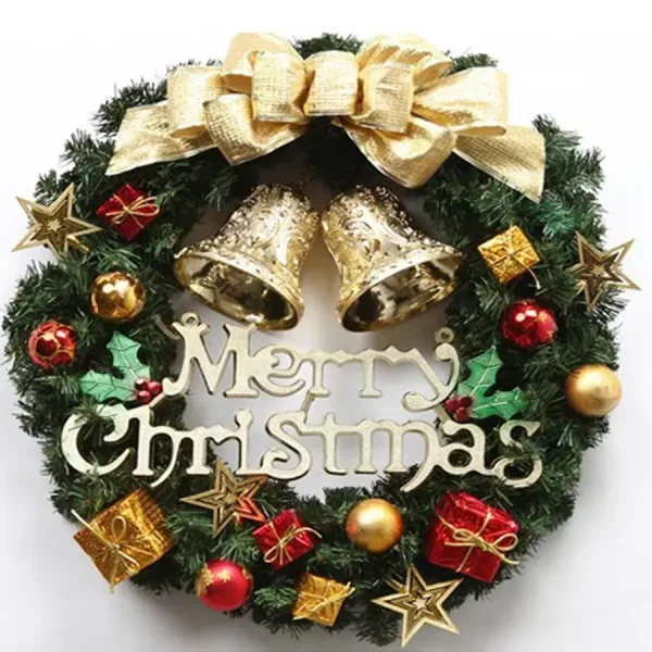 Christmas Wreath for Front Door | Red & Gold Elegance - Image 7