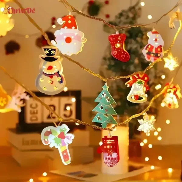 Christmas Deer Snowflake LED Lights | Battery Powered - Image 6