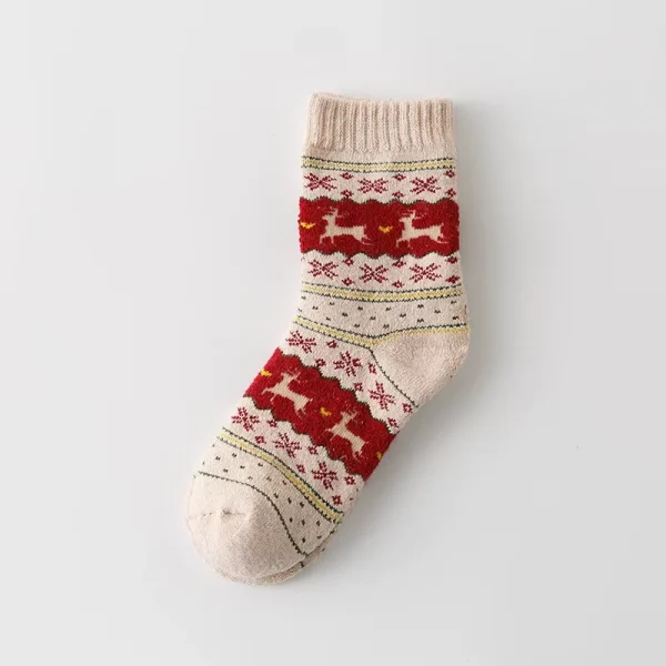 Warm Women’s 3D Striped Christmas Socks | Cozy & Stylish - Image 4